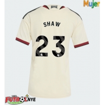 Camiseta Manchester United Luke Shaw #23 Tercera Equipación para mujer 2026-27 manga corta